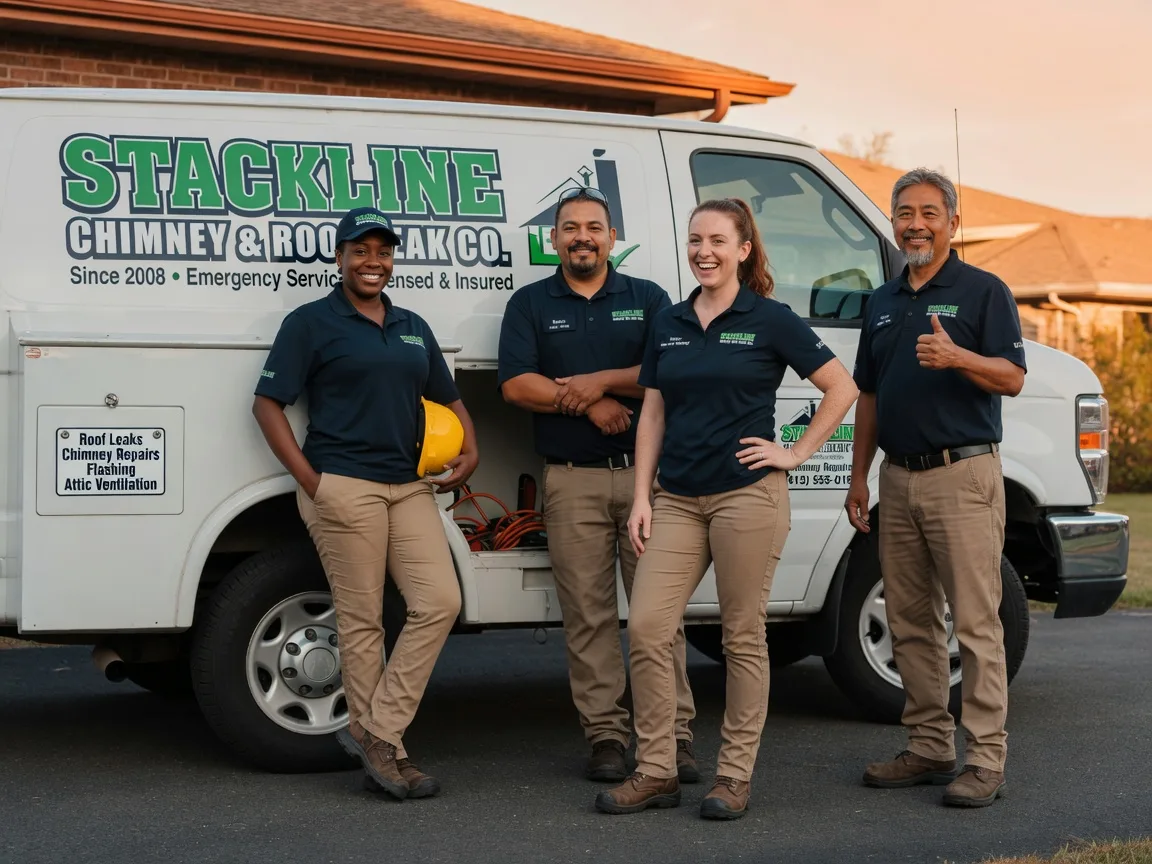 Chimney flashing repair company in Columbus, TX